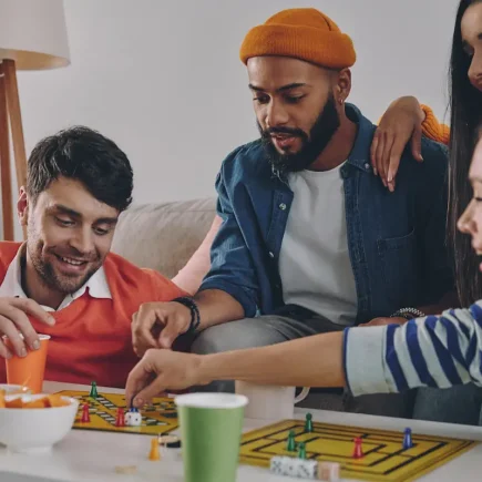 Des jeunes en pleine compétition de jeux de société